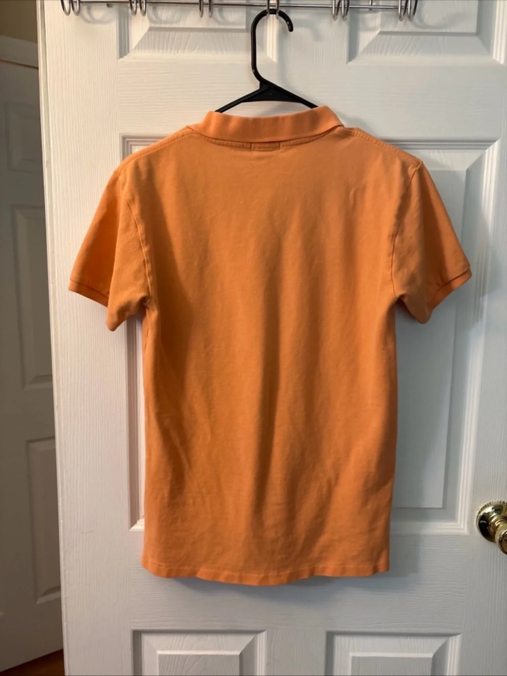Ralph Lauren Orange Short-Sleeve Polo with Navy Pony